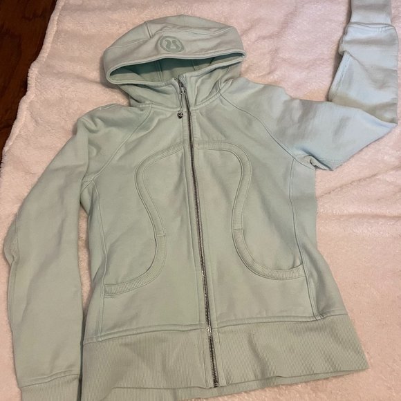 lululemon athletica Tops - Lululemon Scuba Hoodie *Stretch Mint Moment* Size 8